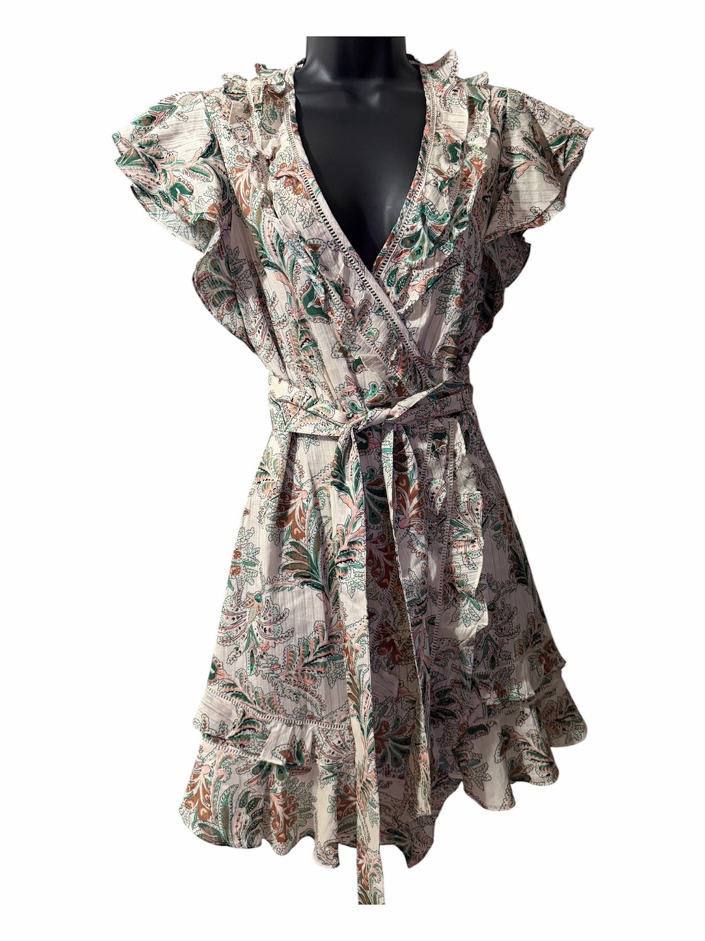 Veronica Beard Itzel Ruffles Wrap Dress Size 2